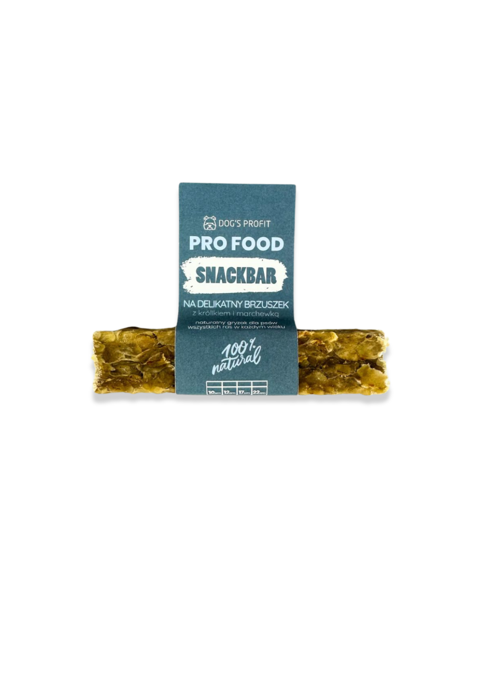 Gryzak dla psa SNACKBAR na DELIKATNY BRZUSZEK z królikiem 12cm