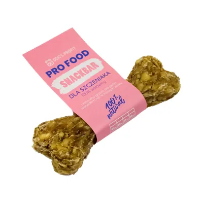 Kość do żucia SNACKBAR dla SZCZENIAKA z wołowiny