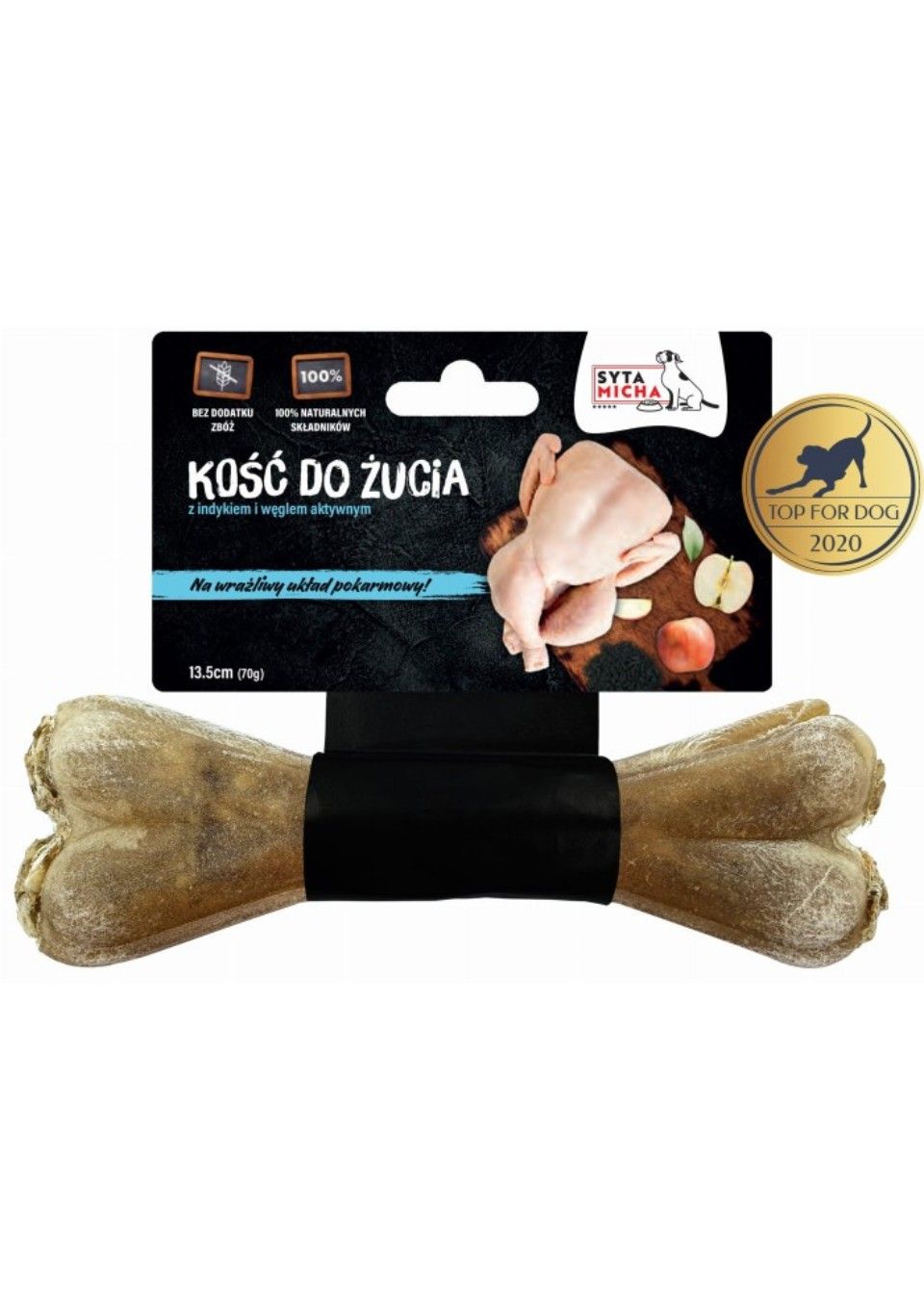 Syta Micha kość do żucia dla psa na delikatny brzuch 13,5 cm