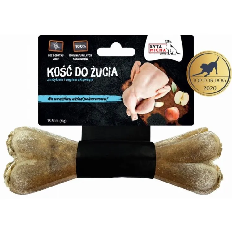 Syta Micha kość do żucia dla psa na delikatny brzuch 13,5 cm