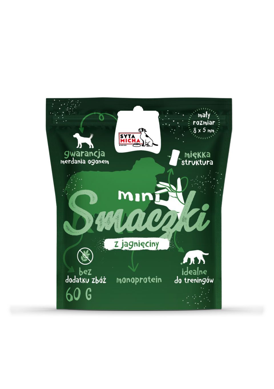 Syta Micha Mini smaczki dla psa Z JAGNIĘCINY 60g