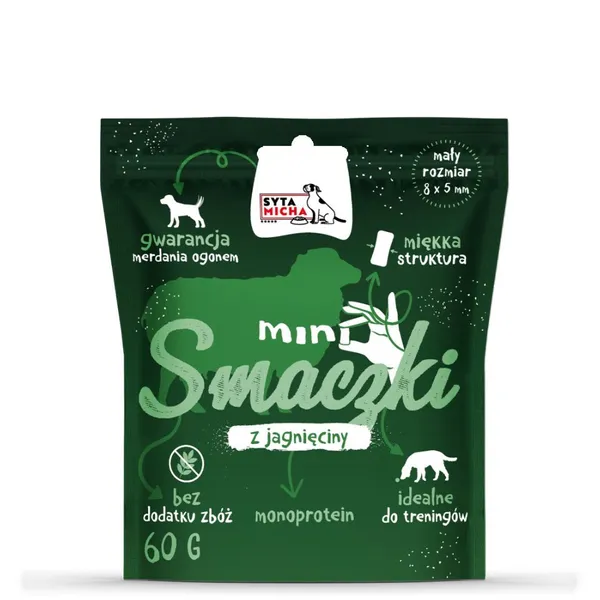 Syta Micha Mini smaczki dla psa Z JAGNIĘCINY 60g