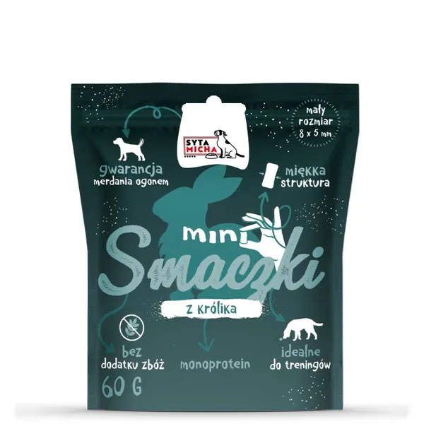 Syta Micha Mini smaczki dla psa Z KRÓLIKIEM 60g
