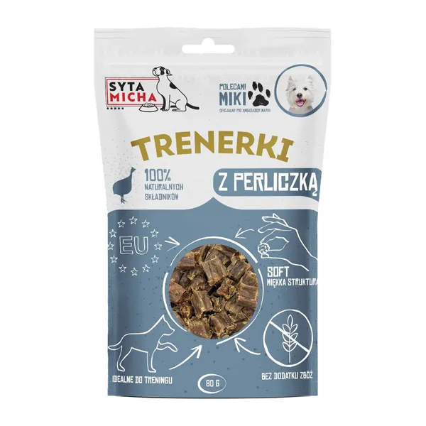 Syta Micha treningówki Z PERLICZKĄ dla psa 80g