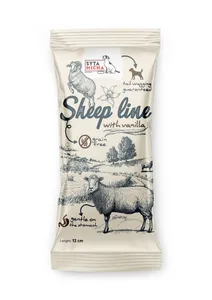 Syta Micha SHEEP LINE Kość do żucia dla szczeniąt Owca z wanilią 12cm