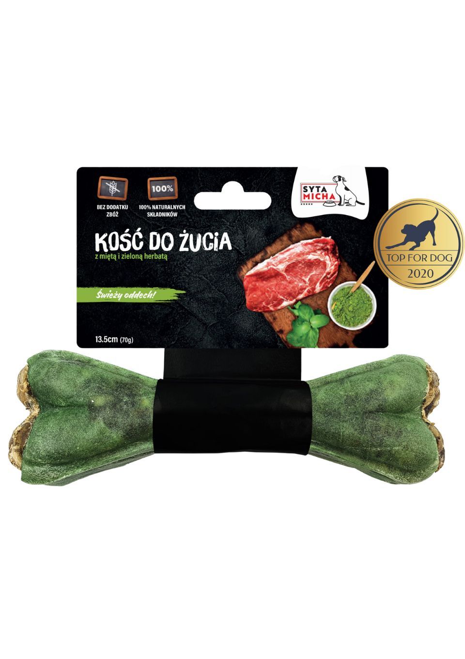 Syta Micha kość do żucia dla psa na ŚWIEŻY ODDECH 13,5 cm