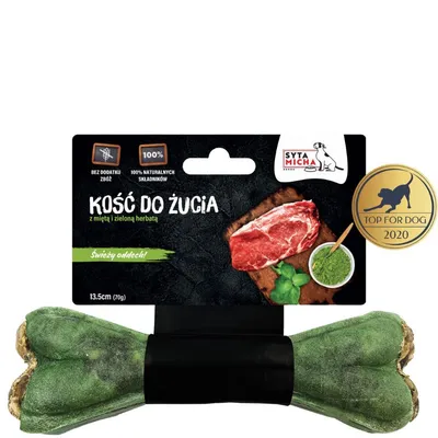 Syta Micha kość do żucia dla psa na ŚWIEŻY ODDECH 13,5 cm