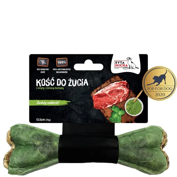 Syta Micha kość do żucia dla psa na ŚWIEŻY ODDECH 13,5 cm