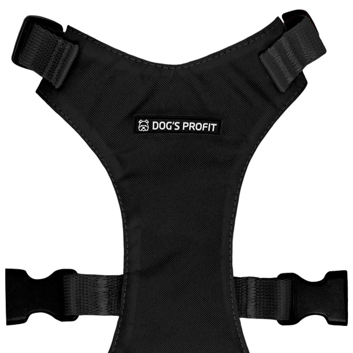 Szelki bezuciskowe CZARNE JAK SERCE EX XS|20mm