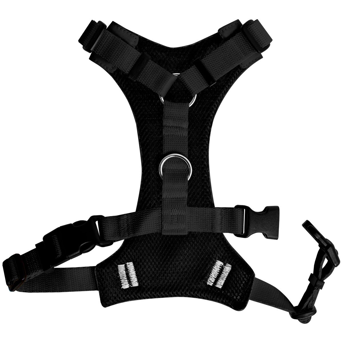 Szelki bezuciskowe CZARNE JAK SERCE EX XS|20mm