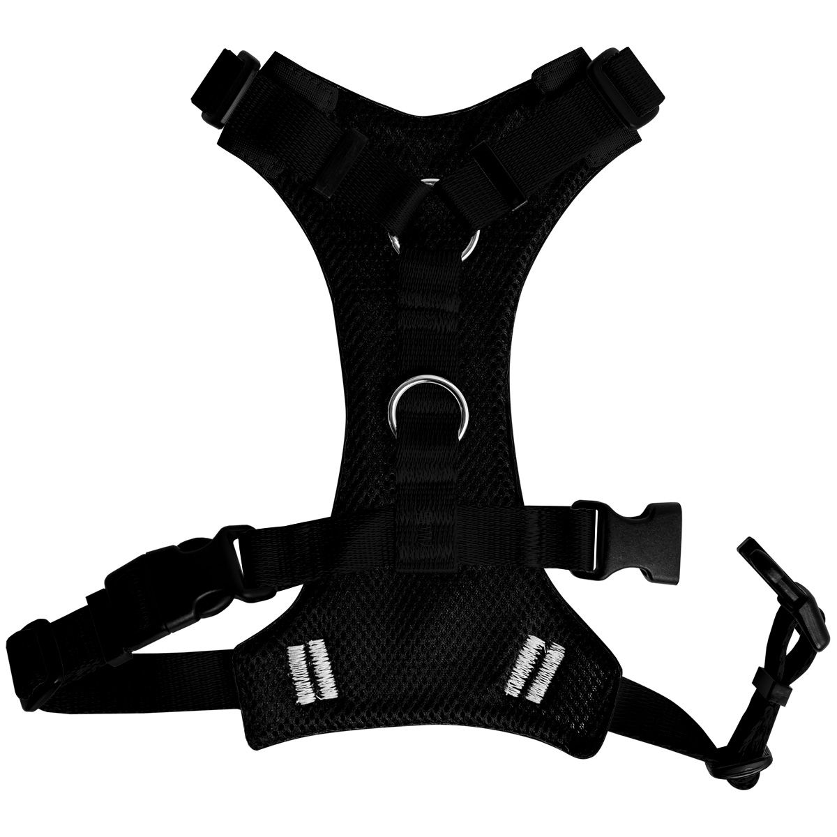 Szelki bezuciskowe CZARNE JAK SERCE EX XS|20mm