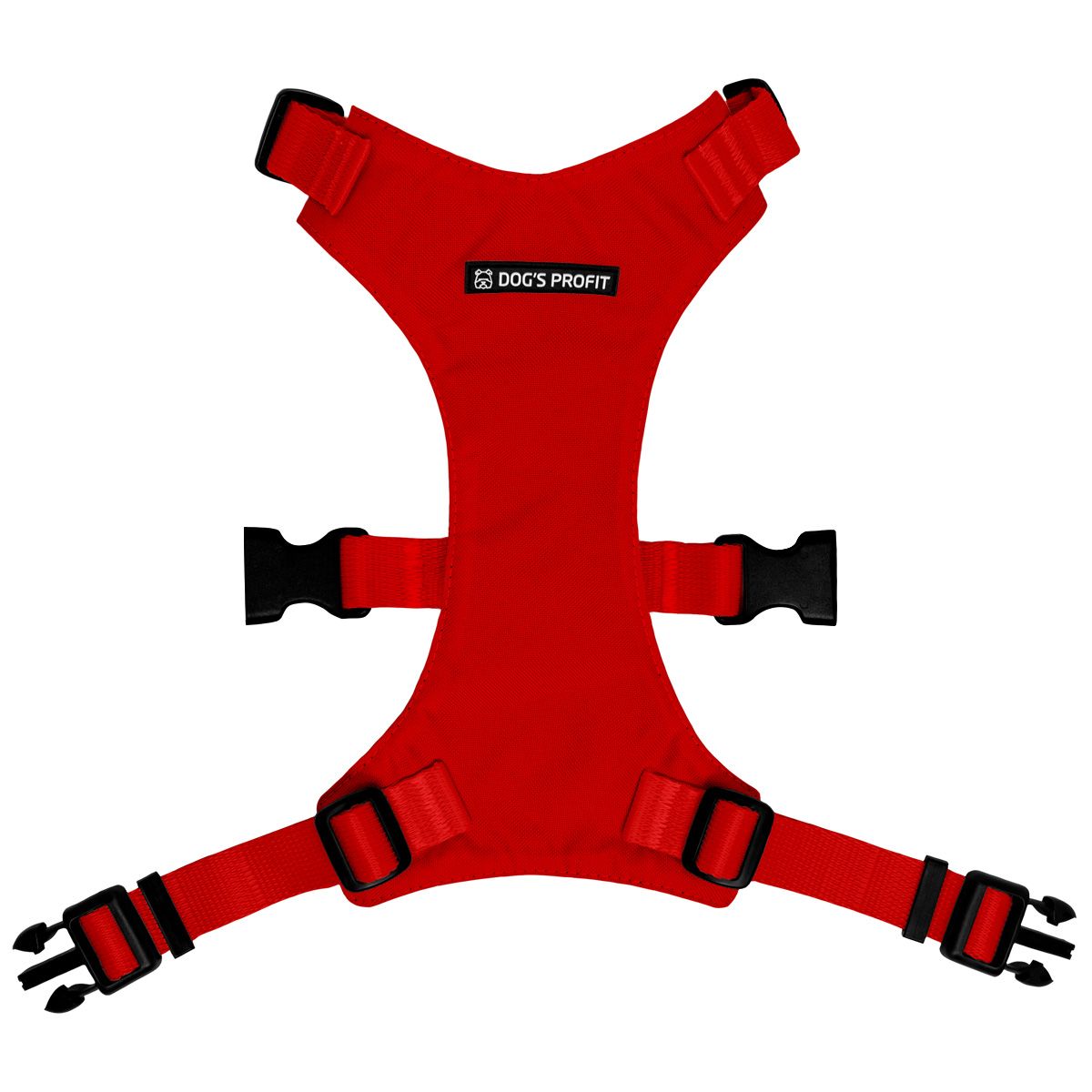 Szelki bezuciskowe CZERWONE JAK CEGŁA XS|20mm