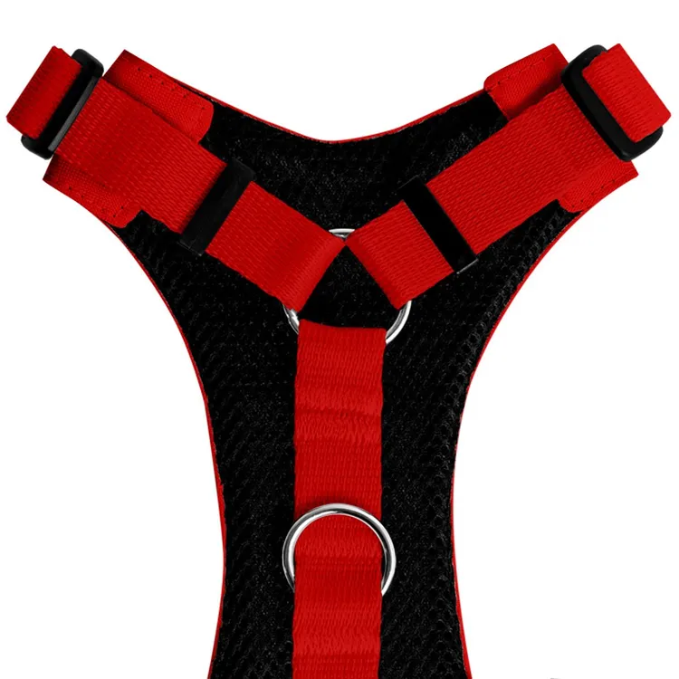 Szelki bezuciskowe CZERWONE JAK CEGŁA XS|20mm