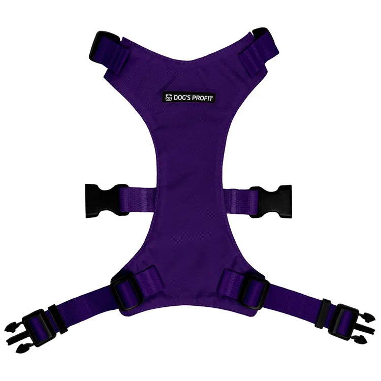 Szelki bezuciskowe FIOLETOWE JAK JAGODZIANKI XS|20mm