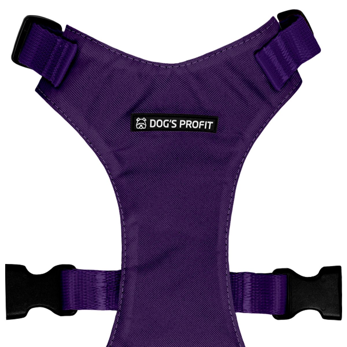 Szelki bezuciskowe FIOLETOWE JAK JAGODZIANKI XS|20mm