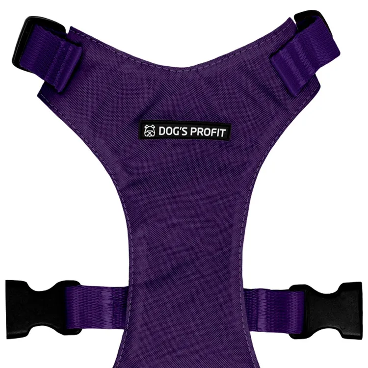 Szelki bezuciskowe FIOLETOWE JAK JAGODZIANKI XS|20mm