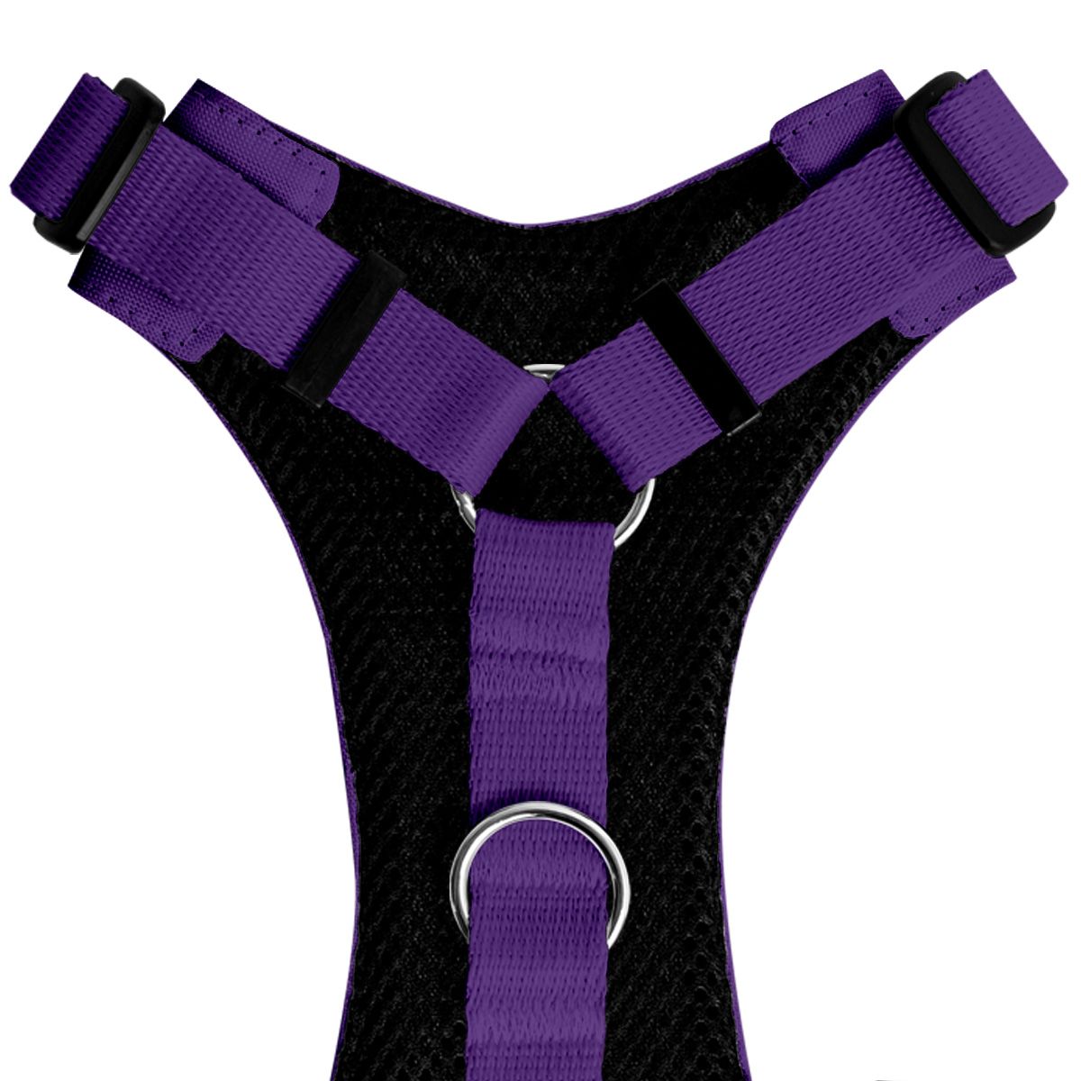 Szelki bezuciskowe FIOLETOWE JAK JAGODZIANKI XS|20mm