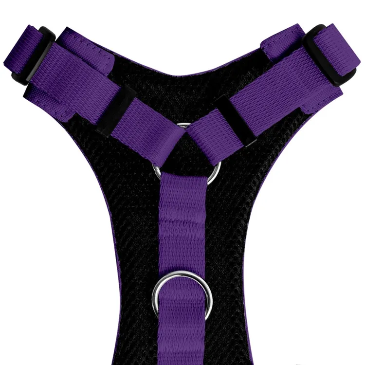 Szelki bezuciskowe FIOLETOWE JAK JAGODZIANKI XS|20mm