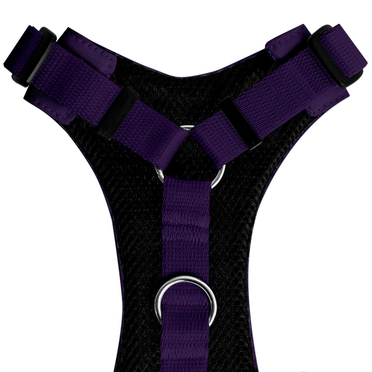 Szelki bezuciskowe FIOLETOWE JAK JAGODZIANKI XS|20mm