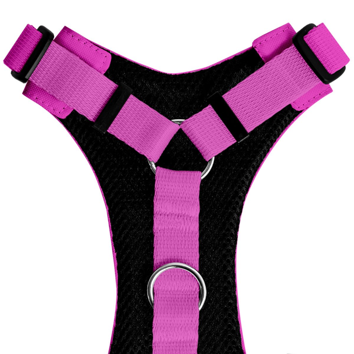 Szelki bezuciskowe RÓŻOWE JAK SIĘ PATRZY XS|20mm