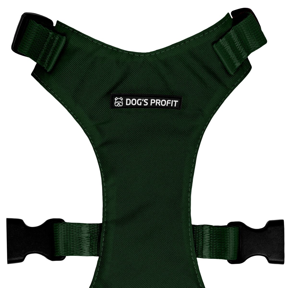 Szelki bezuciskowe ZIELONE JAK BUTELKA S|20mm