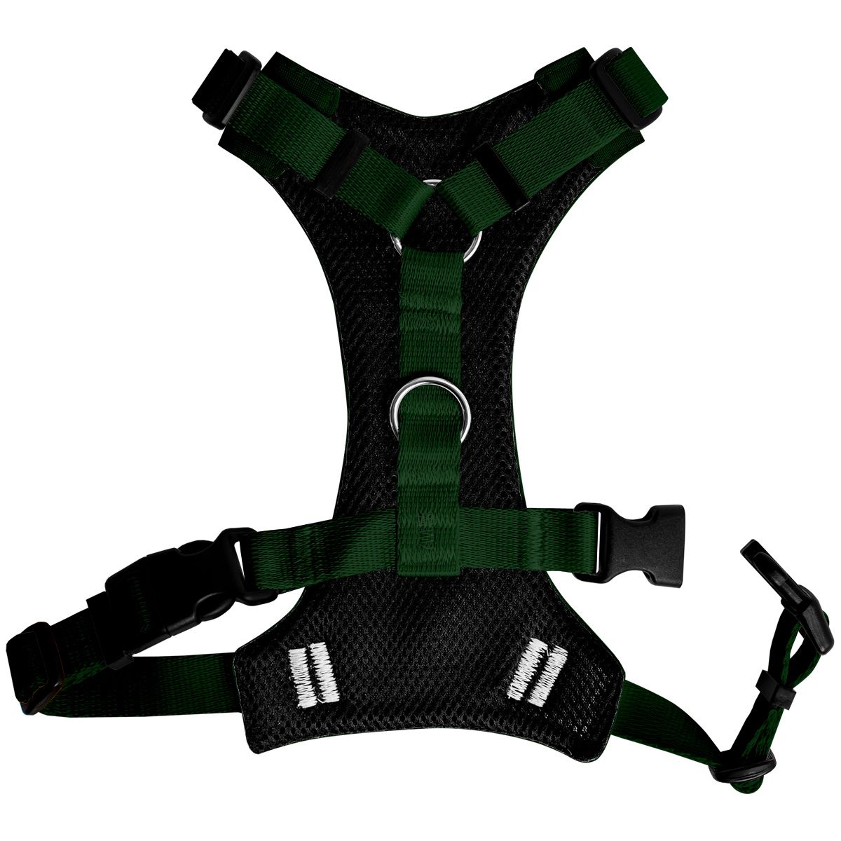 Szelki bezuciskowe ZIELONE JAK BUTELKA S|20mm