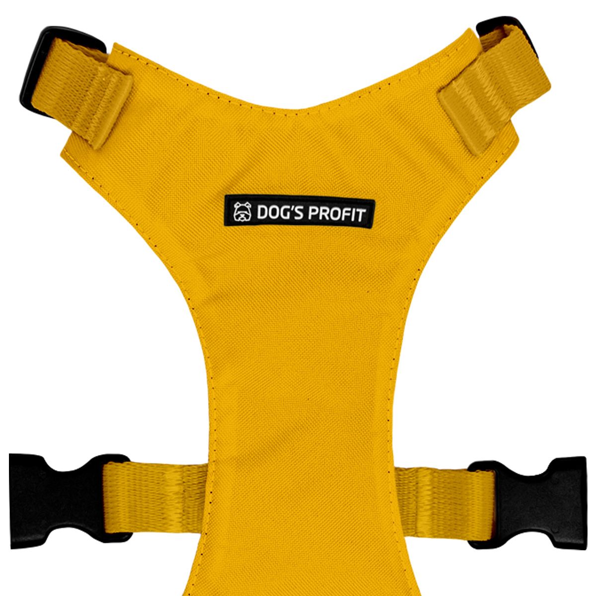 Szelki bezuciskowe ŻÓŁTE JAK ŚNIEG XS|20mm