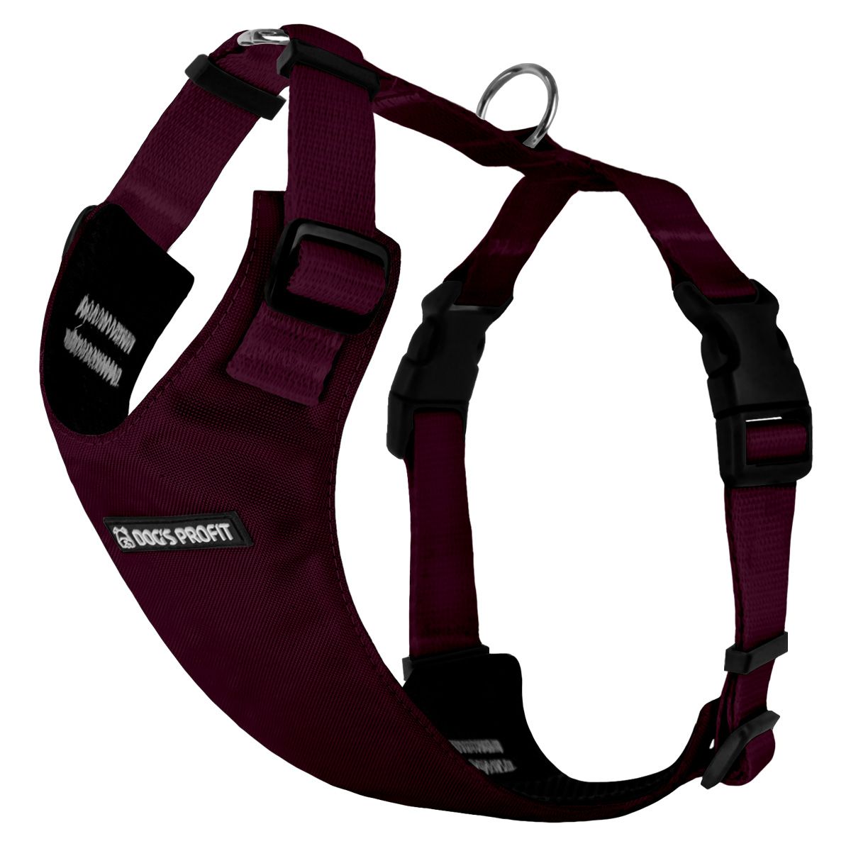 Szelki bezuciskowe BORDOWE JAK WINO