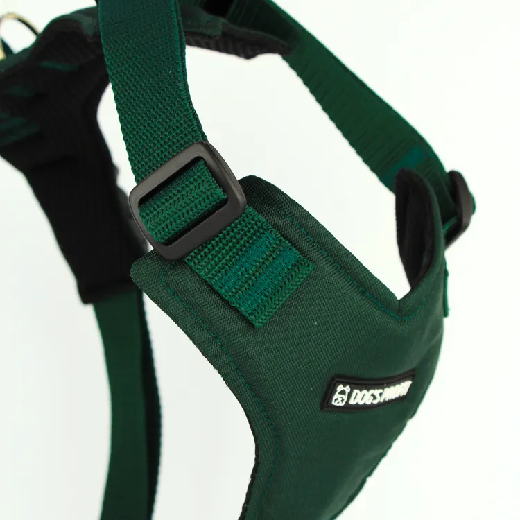 Szelki bezuciskowe dla psa PRO-COMFORT™ BUTELKOWA ZIELEŃ M|25mm