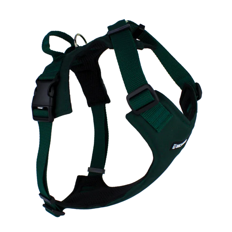 Szelki bezuciskowe dla psa PRO-COMFORT™ BUTELKOWA ZIELEŃ M|25mm