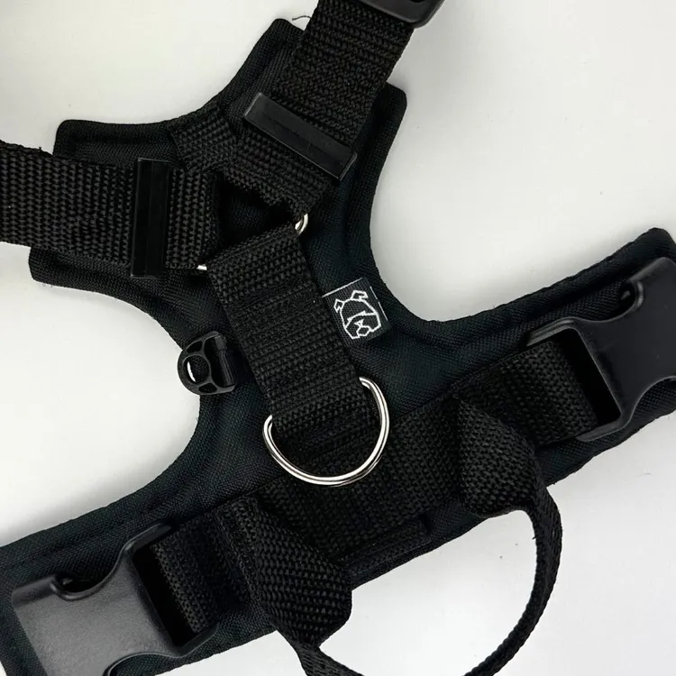 Szelki bezuciskowe dla psa PRO-COMFORT™ CZARNE M|25mm