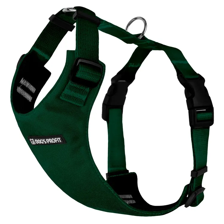 Szelki bezuciskowe ZIELONE JAK BUTELKA S|20mm