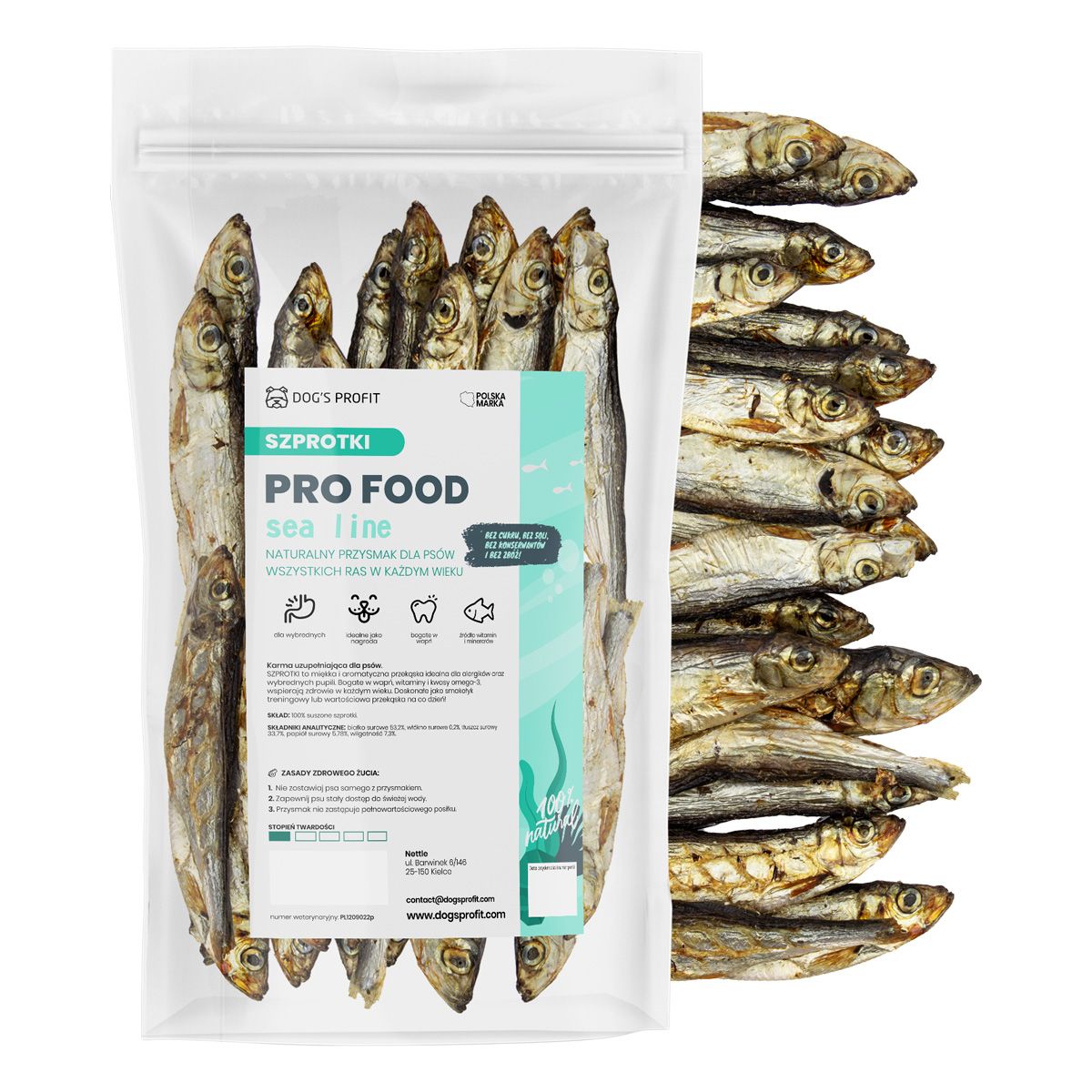 SZPROTKI suszony przysmak dla psa