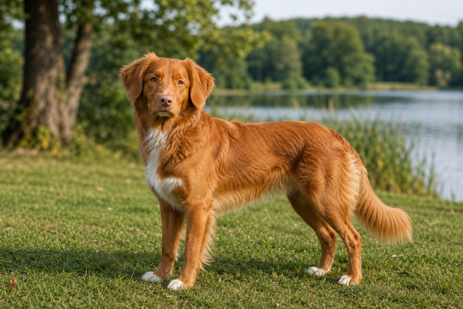 Toller retriever z Nowej Szkocji
