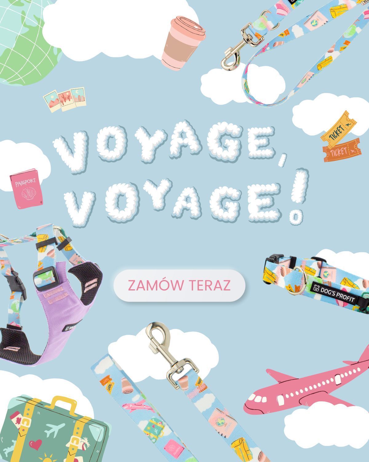 Szelki bezuciskowe PRO-FIT™ Voyage, voyage! XS|20mm