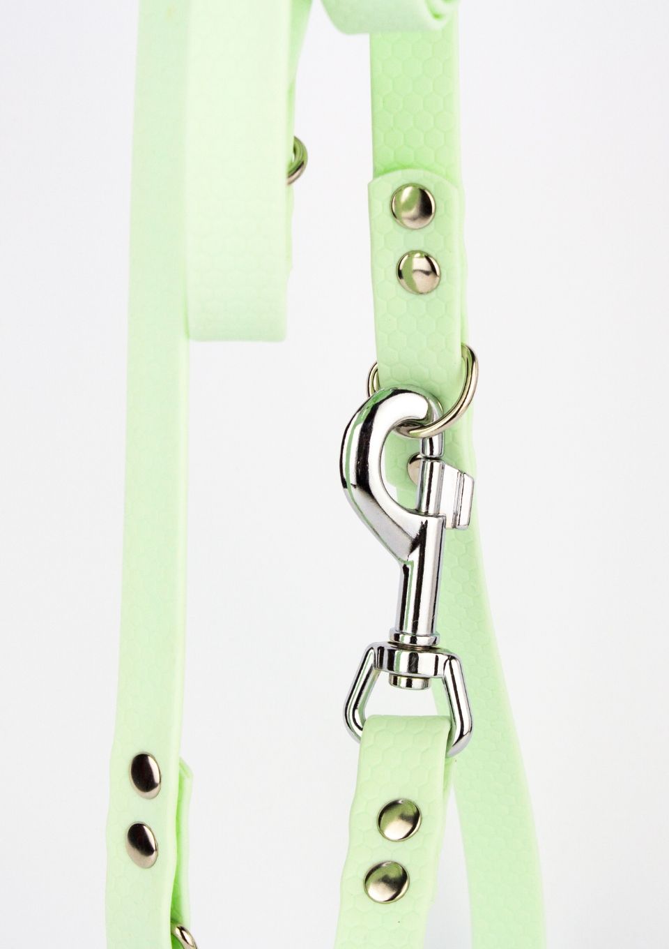 Smycz przepinana ADVENTURE HEXA LIGHT GREEN 200cm 16mm