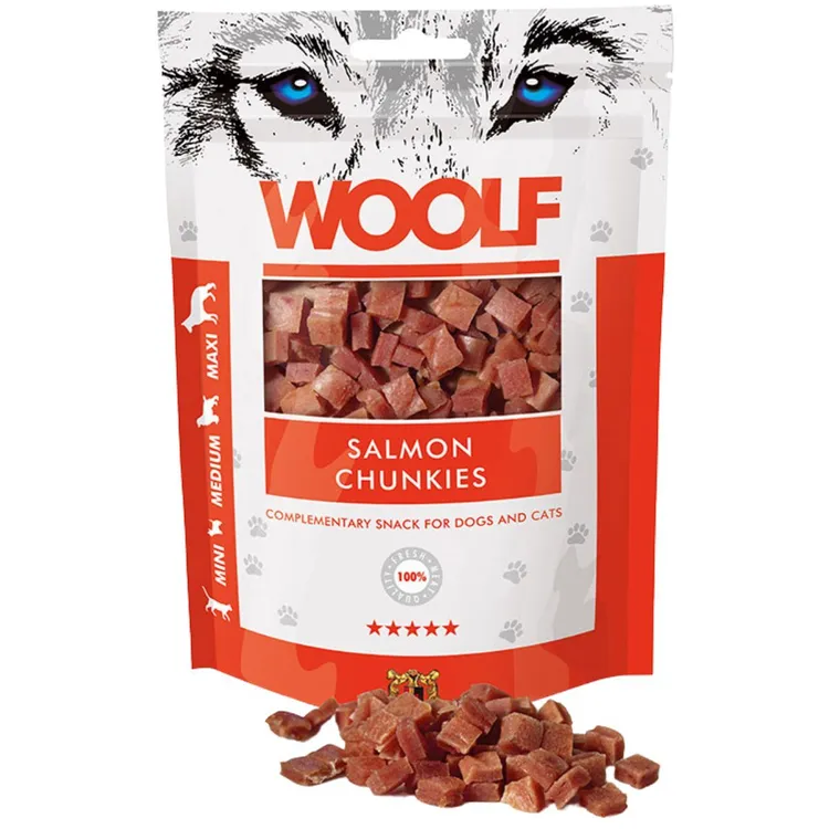 WOOLF Salmon Chunkies 100g