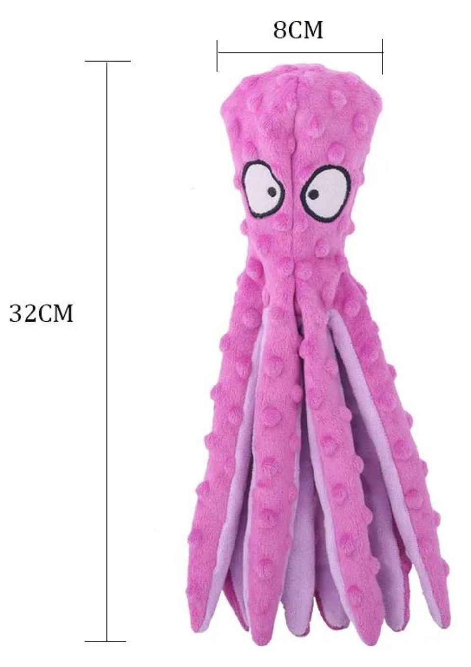 Piszcząca zabawka dla psa KRAKEN różowy