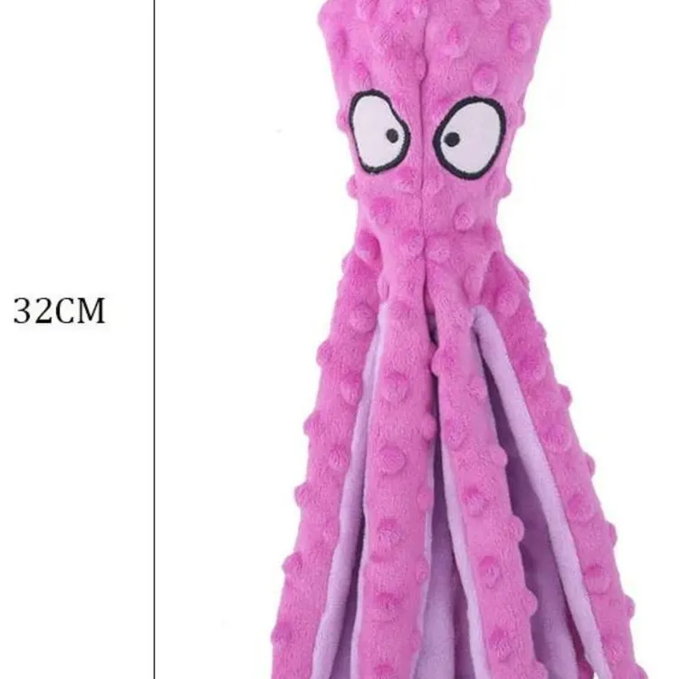 Piszcząca zabawka dla psa KRAKEN różowy