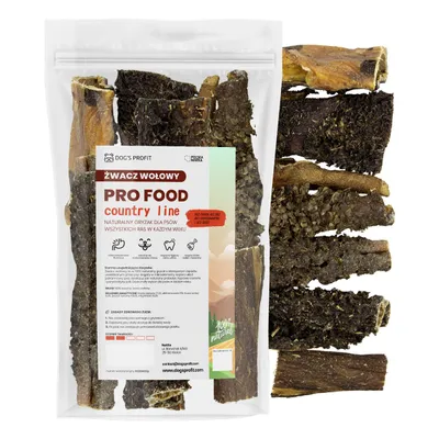 ŻWACZ WOŁOWY suszony gryzak dla psa 